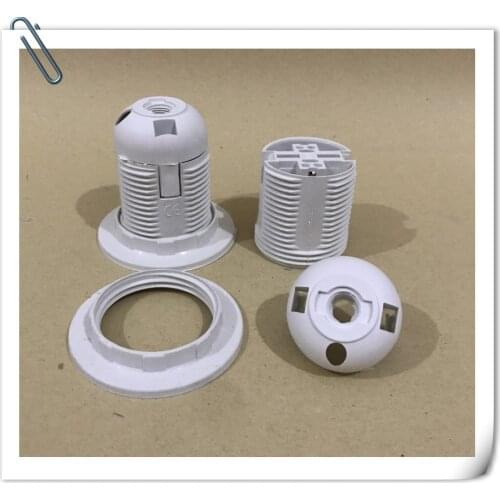 10ps/lot E27 LED Plastic lamp Holder E27 Edison screw Light Bulb socket Holder DIY E27 Socket base Lamp accessories luminaire
