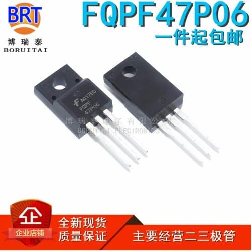 10pcs/lot FQPF47P06 P-CH -60V -30A TO-220F MOS Field Effect Transistor Manufacturers