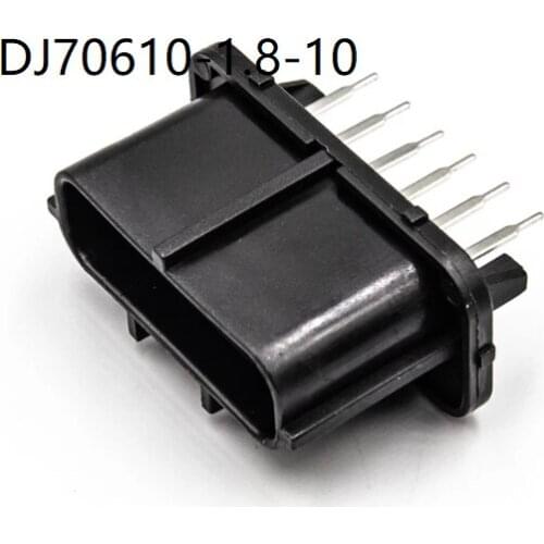 200 Sets 6 Pin Tyco AMP TE Automotive Black Male Wiring Plug With Pins Sheath Automotive Connector Socket DJ70610-1.8-10