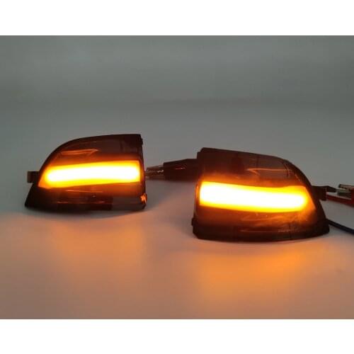Car Flashing 1Pair LED Dynamic Turn Signal Light Car Rear View Mirror LED Indicator Blinker For FORD Focus 2 MK2 2004-2008 C-MAX
