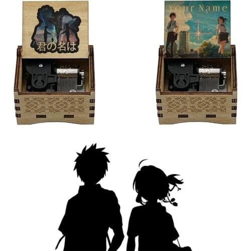 Wooden mechanical Music Box Zen zen zense Your name Kimi no Na wa Music Box anime fans childrens toys birthday Christmas gifts