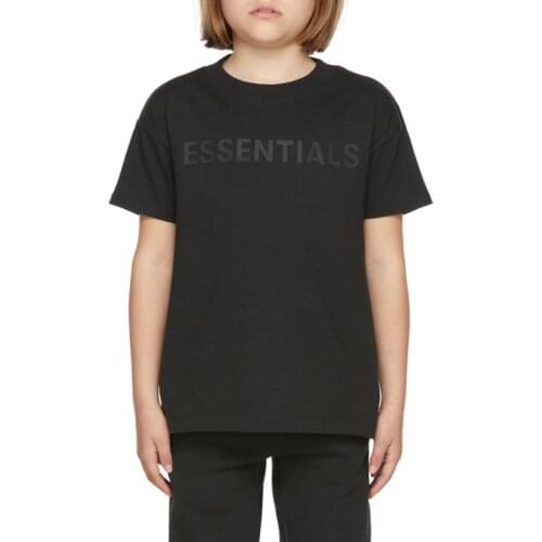 New Summer Kids Clothes Essentials Silica Gel Letters Print T Shirt For Girl Short Sleeves Fashion Children Cotton 6-12Y Tshirt
