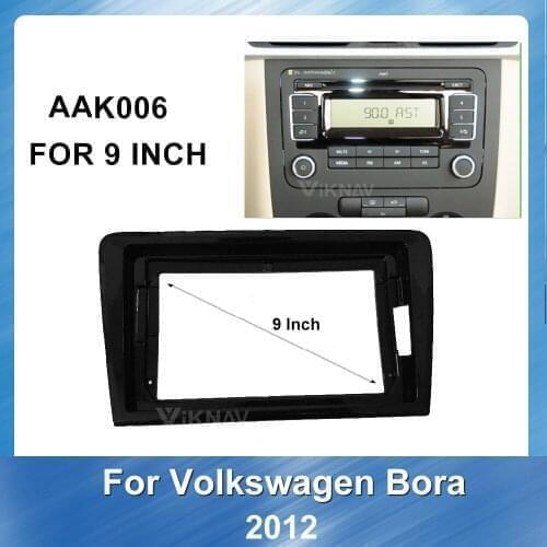 For Volkswagen Bora 2012 9 inch Car Radio DVD Plastic Frame Fascia plate panel Fascia Frame Mount Kit Trim Panel