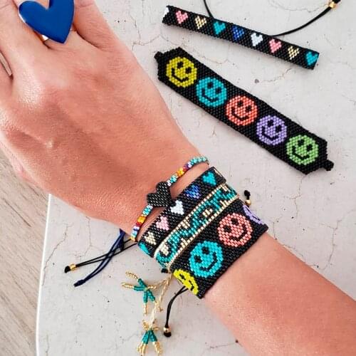 Go2boho Miyuki Bracelet For Women Heart Bracelets For Girl Seed Beads Jewelry Boho Friendship Gifts Fashion Pulseras Jewellery
