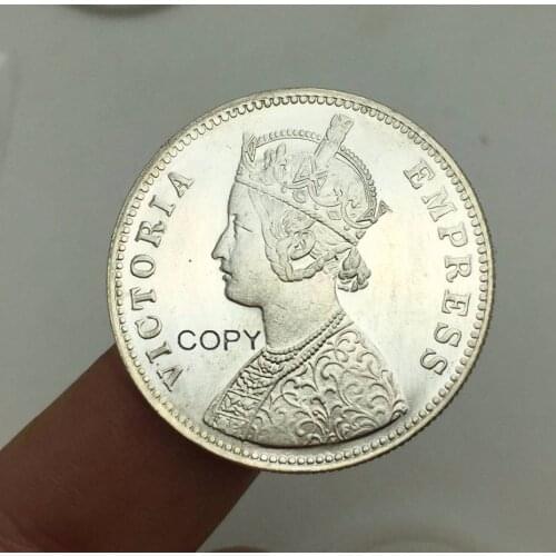 India Coins 1901 One Rupee Victoria Empress Copy Coin