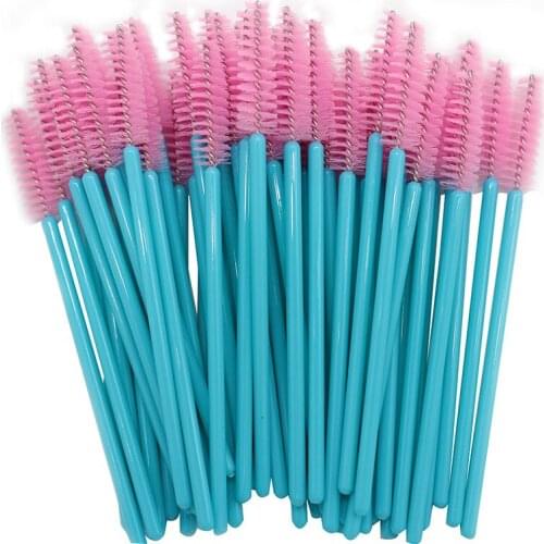 50Pcs Make Up Brushes Cosmetic Tool Disposable Mascara Wands Applicator Eye lashes Cosmetic Brush Maquiagem Cilio Makeup Tool