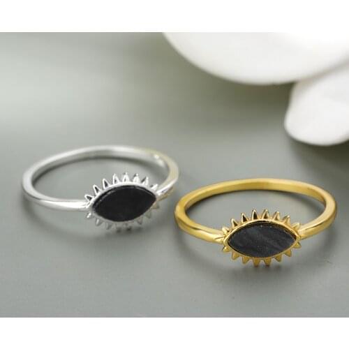 The Eye Of Evil Rings For Women Vintage Opal Matching Wedding Rings Goth Finger Ring Aesthetic Jewelry Anillos Bague Femme