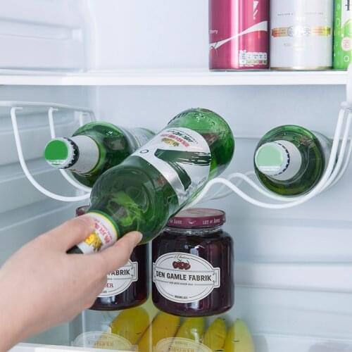 Fridge Organizer Kitchen Spacer Layer Convenience Storage Wine Rack Shelf Refrigerator Bottle Rack For Kitchen can CSV