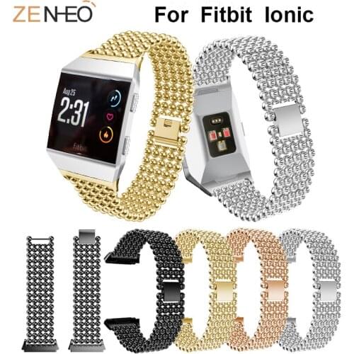 Men womens metal watch band For Fitbit Ionic wristband Replacement For Fitbit Ionic bracelet watches band Smart accessories