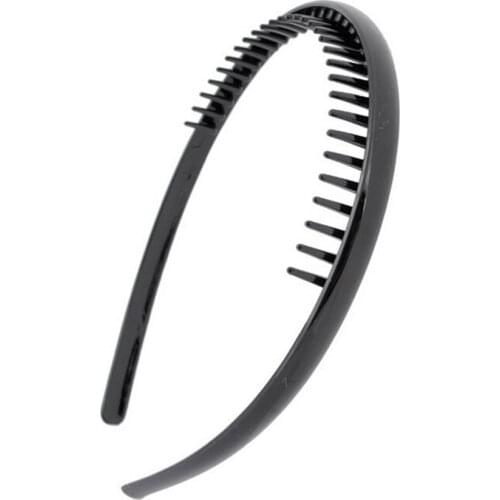 Fashion Women Men Unisex Black Wavy Hair Head Hoop Band Sport Headband Hairband hair accessories