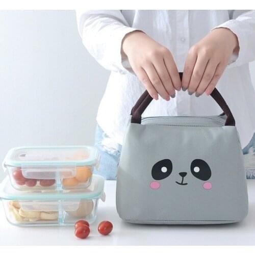 Cartoon Lunch Bag Multifunctional Thickened Aluminum Foil Portable Waterproof Insulation Lunch Box Bag Outdoor Picnic Bento Bag
