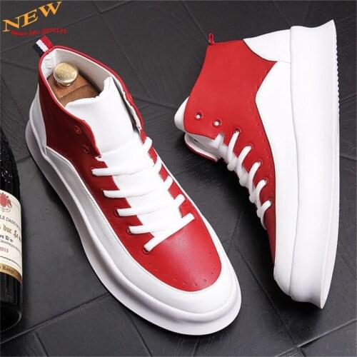 Autumn New Men Shoes Sneakers Casual Shoes Trainers Hip Hop high tops Height Increasing Shoes Zapatillas Hombre