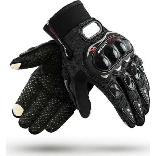 Motorcycle Gloves Touch Screen Full Finger Gloves Fashionable Outdoor Racing Sport Bike Bicycle Protective Breathable Gloves
