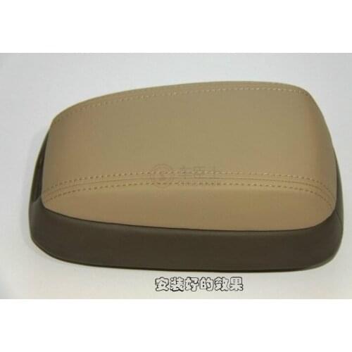 Microfibre Leather Center Storage Box Armrest Cover For Hyundai Sonata 2004 05 06 07 2008 AAB126