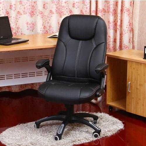 Casual office chairs rotating lift Zhongban promotional leather ergonomic computer chair siesta boss