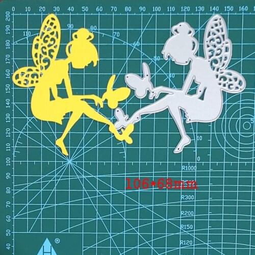 Butterfly Fairy Flying Animal Metal Cutting Dies For Stamps Scrapbooking Stencils DIY Paper Album Cards Decor Embossing 2021 New
