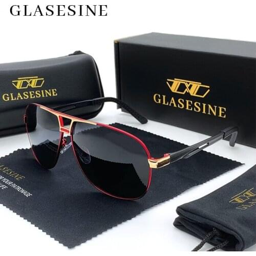 Glasesine New Luxury Polarized Mens Sunglasses for Men Brand Orignal Driving Eyewear For Men/Women Fishing Classic Sun Glasses
