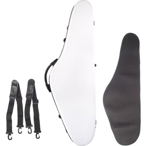 Triangle Violin Case + 2 Pieces Shoulder Strap + Dustproof Cloth