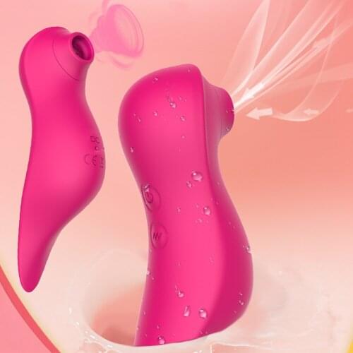 Clit Sucker Vibrator Tongue Licking Nipple Massager Vagina Clitoris Stimulation for Women Sex Toys Blowjob Female Masturbation