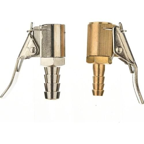 1Pcs 8MM 6MM Auto Car Truck Tire Inflator Valve Connector Brass Tire Valve Air Pump Chuck Clip Clamp