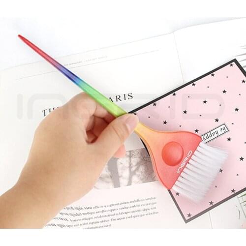 1Pcs Gradient Color Rainbow Hair Dye Brush Hair Coloring Dye Cream Brush Practical Comb Salon Hairstyler Accessories
