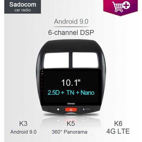 10.1" DSP IPS Car DVD Player 4GB RAM 4G LTE WIFI GPS map RDS Radio camera TPMS OBD TV Android 8.1 For Mitsubishi ASX 2013-2016