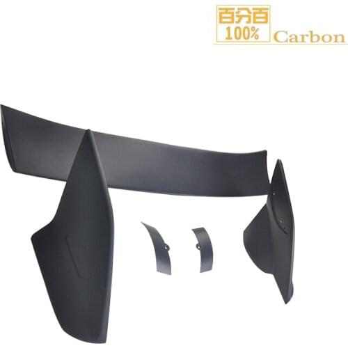 100% Carbon ABS For CivicR High Real Spoiler Wing Matt Black 2016