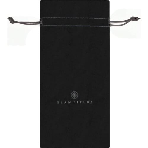 One Piece New Camera Lens Bag Soft Storage Protector Bag Drawstring Pocket Gift, Protective Flannel Pouch, Black