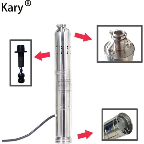 24v dc brushless stainless steel screw solar water pumping machine for deep well submersible pump price S242T-40