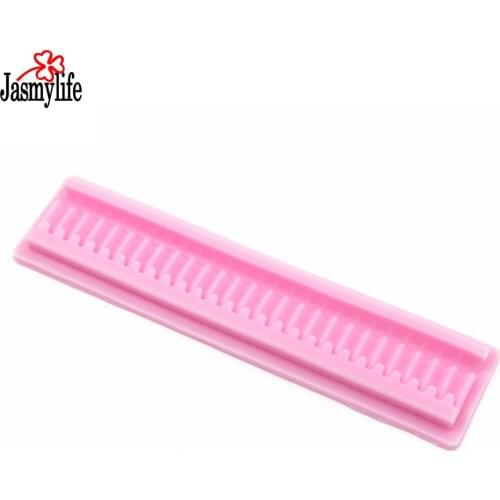 3D Fence Silicone Mold Sugarcraft Candy Jello For Cake Decoration Fondant Silicon Mould Moldes De Silicona Cake Decorating Tools