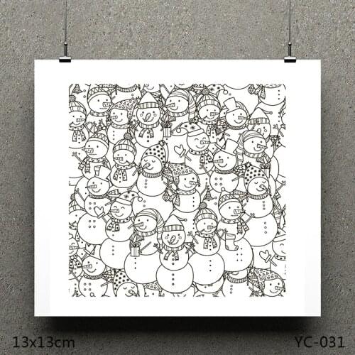 AZSG Hat snowman Clear Stamps/seal for DIY Scrapbooking/Card Making/Photo Album Decoration Supplies