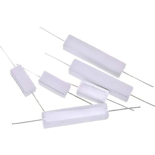 10pcs 5W 5% Cement Resistor Power Resistance 0.1 ~ 10K 0.1R 0.5R 1R 10R 100R 0.22 0.33 0.5 1 2 5 8 10 15 20 25 30 100 1K 10K ohm