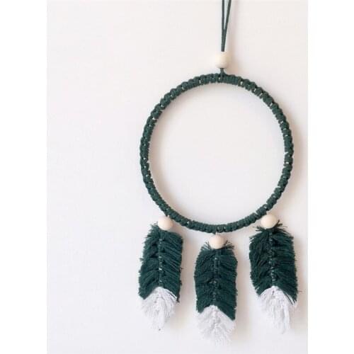 Home Decoration Knitted Leaves Tapestry Wall Hanging DIY Nordic Decorative Girl Room Nursery Kids Baby Room Decor Gifts