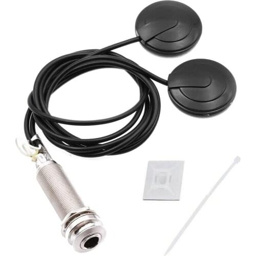 Guitar Pickups Acoustic Electric Piezo Transducer Microphone Contact for Guitar Violin Ukulele Mandolin Banjo Cello