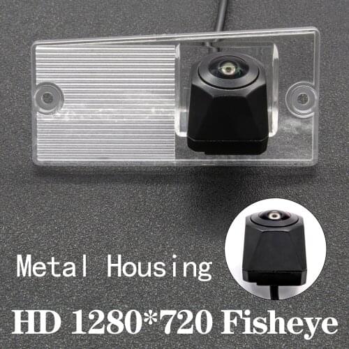 HD 1280*720 Fisheye Metal Housing Car Reversing Rear View Camera For Kia Sportage MK2 2005~2010