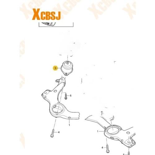 FORPorscheCayenne 2007-2014 Engine Claw OEM94837505003 94837504903