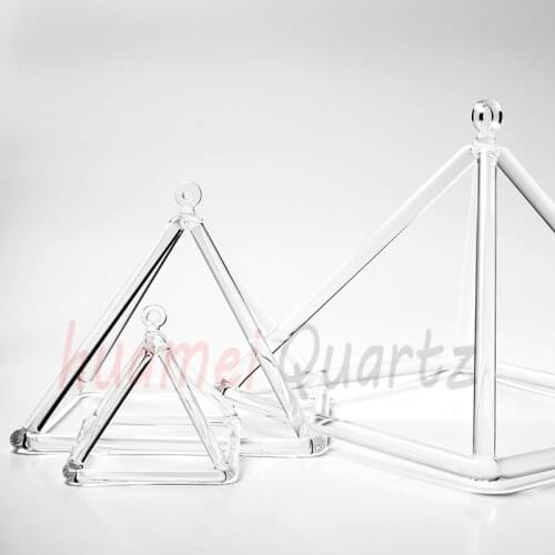 Quartz Clear Crystal Singing Pyramid for Sound Energy Healing and Music Therapy 12"