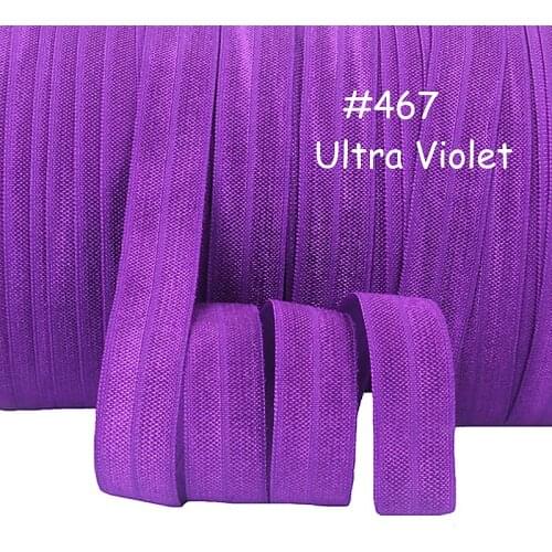 Flora Ribbons 50 yards per roll 5/8" solid color fold over elastic ribbon for garment
