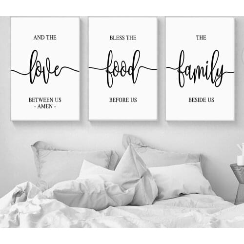 Between us Inspiring Quotes Wall Art Canvas Painting Minimalism Black White Wall Poster Prints For Living Room Modern Home Decor