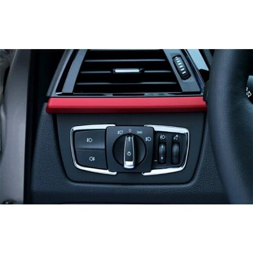 2PCS ABS Matte Interior Head Light Adjust Cover Trim For BMW 2 Series F45 F46 Gran Active Tourer 2015-2018