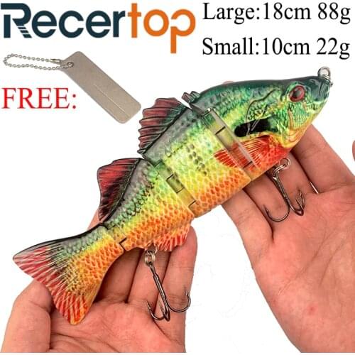 Recertop 2021 fishing lures 18cm 88g Sinking Wobblers Jointed Crankbait 4 Segment Hard Artificial Bait Fishing Tackle Lure gift