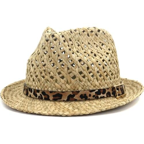Sun Hat Panama Women Summer Beach Straw Breathable Holiday UV Protection Outdoor Cap Accessory For Lady