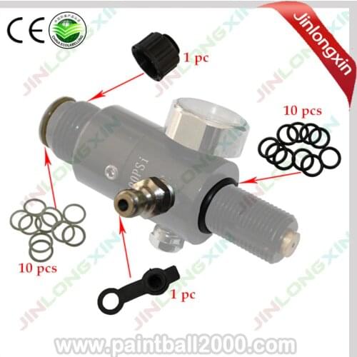 SPUNKY 2 sets/lot PCP Paintball Regulator Orings Fill Nipple Cover Spare Kits 4 Parts/Set