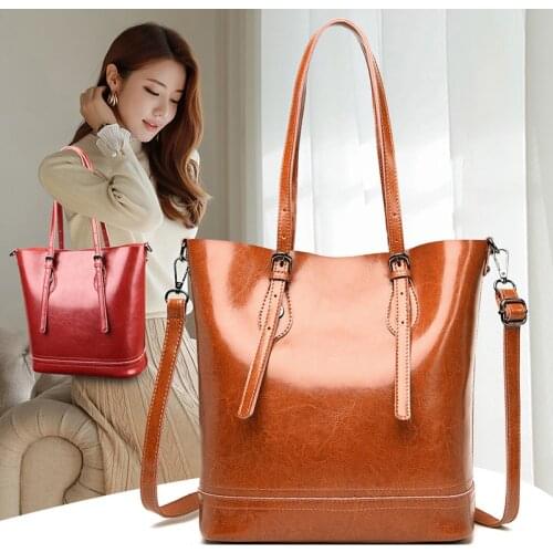 100% Genuine Leather Womens Bag Women Handbag High Quality Pure Cowhide Women Shoulder bags Designer Large Female Messenger Bag