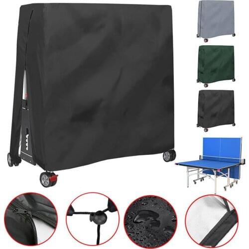 Upgraded Ping Pong Table Cover Outdoor Table Tennis Waterproof Dustproof Oxford Cloth Garden Protective Cover Sheet Dropship