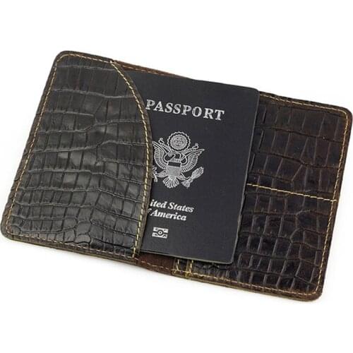 Business Passport Holder Purse Multi-function card holder Protector money Wallet Business Card cowhide leather card holder