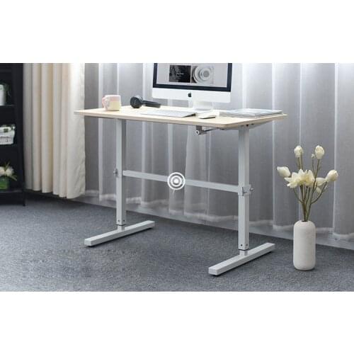 Standing hand-cranked lifting table reinforced workbench simple modern multifunctional office computer desk