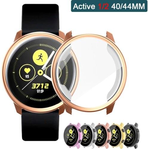 Screen Protector Case For Samsung Galaxy watch active 2 44mm 40mm Soft All-Around TPU cover bumper watch Active2 Accessories 44