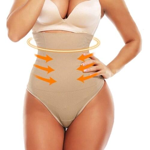 Women Waist Cinchers Trainer High Waist Girdle Faja Body Shapers Tummy Control Panty Shapewear Thong Shaper Panties
