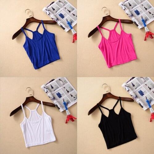 Women sexy tank top sports Lingerie underclothes pajamas underwear T-shirt Tank Tops Girls Ladies Halter Vest black camisole